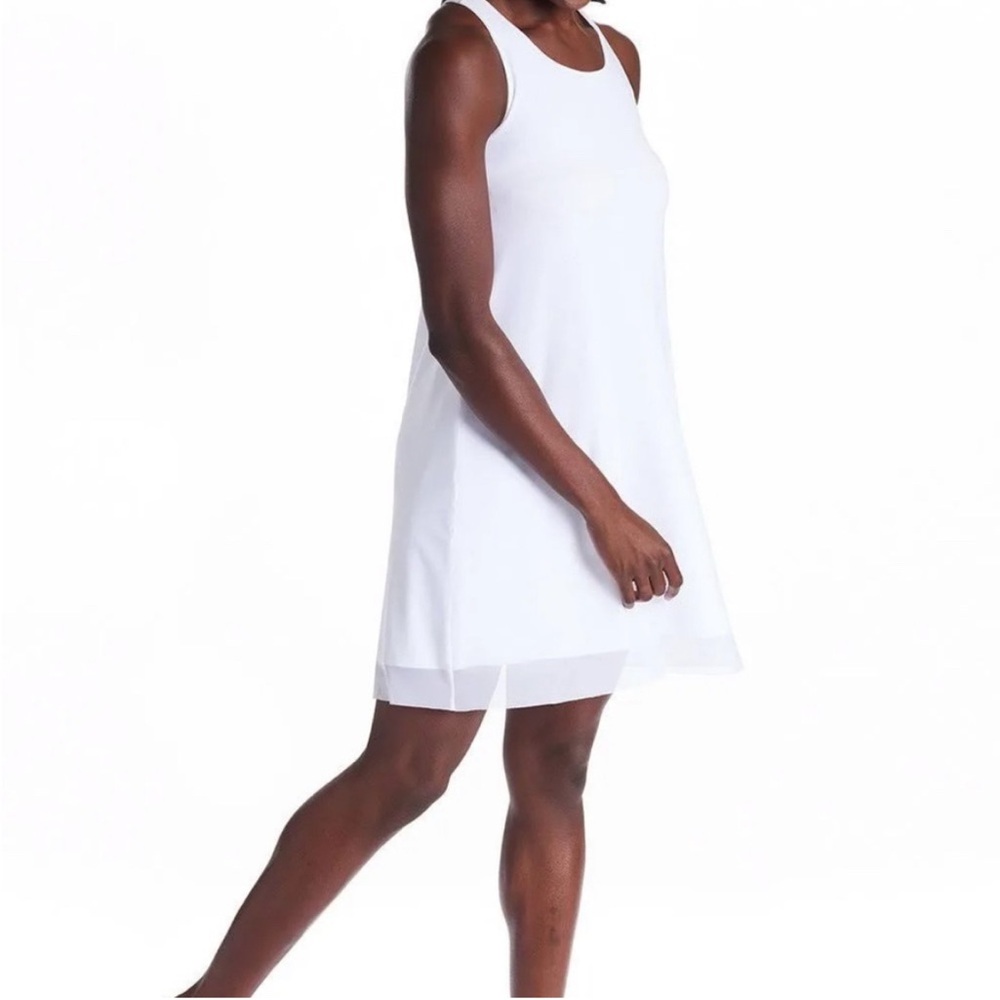 Oiselle White Mio Mesh Dress